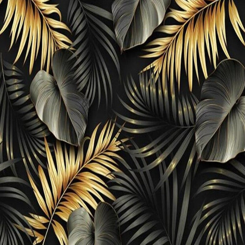 Post-it feuilles dorées - noir