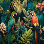 Papier Peint Jungle Perroquet | La Tropicale Déco 🌴