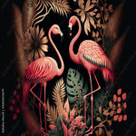 Papier Peint Flamant Rose Jungle | La Tropicale Déco 🌴