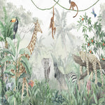 Papier Peint avec Girafe | La Tropicale Déco 🌴