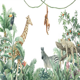 Papier Peint Jungle et Tropical <br/> Animaux Savane