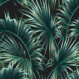 Papier Peint Tropical Noir et Vert | La Tropicale Déco 🌴
