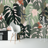 Papier Peint Jungle et Tropical <br/> Couleur Doux