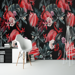 Papier Peint Jungle Flamant Rose | La Tropicale Déco 🌴