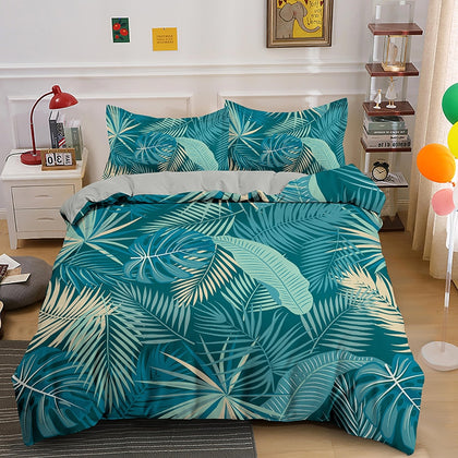 Housse de Couette Tropical Bleu| La Tropicale Déco 🌴